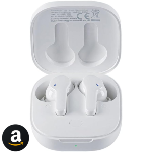 Fone de ouvido sem fio QCY T13 TWS Bluetooth 5.1 com 4 microfones Touch Control IPX5 à prova d'água 40 horas de tempo de reprodução (Branco)