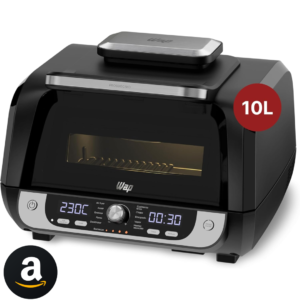 WAP Fritadeira Elétrica Air Fryer Barbecue Digital 12 em 1, 10 Litros, 4 Níveis de Temperatura, Antiaderente, 1800W 127V