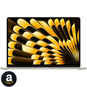 Apple 2024 MacBook Air (de 15 polegadas, Processador M3 da Apple com CPU 8‑core e GPU 10‑core, 16GB Memória unificada, 256 GB) - Luz das estrelas