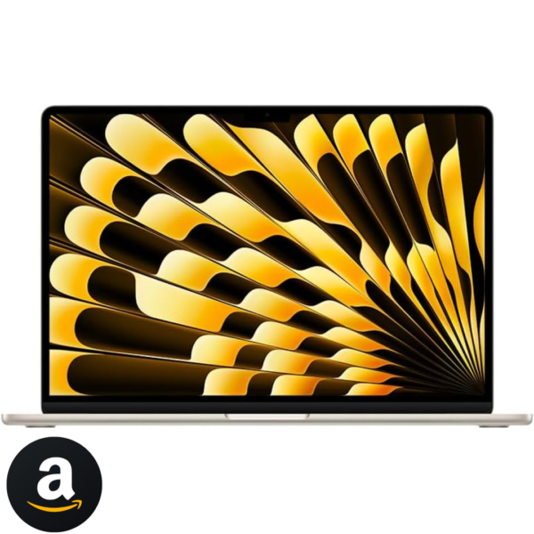 Apple 2024 MacBook Air (de 15 polegadas, Processador M3 da Apple com CPU 8‑core e GPU 10‑core, 16GB Memória unificada, 256 GB) - Luz das estrelas