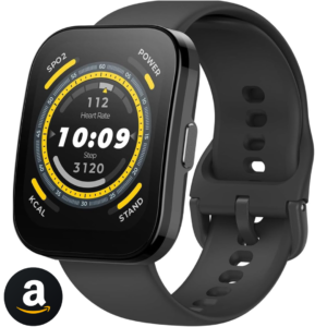 Amazfit Bip 5 A2215 46mm Relógio inteligente tela de 1,91 polegadas para Android iPhone, chamadas Bluetooth, Alexa embutido, rastreamento GPS (preto)