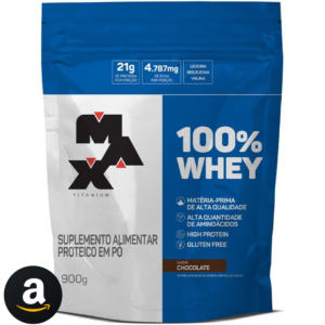 Max Titanium 100% Whey - 900G Refil Chocolate -