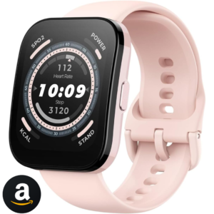 Amazfit Bip 5 A2215 46mm Relógio inteligente tela de 1,91 polegadas para Android iPhone, chamadas Bluetooth, Alexa embutido, rastreamento GPS (Pink)