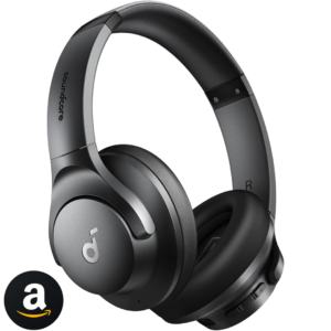 soundcore by Anker Q20i Fone de Ouvido Bluetooth, Headphone com Cancelamento de Ruído Híbrido, 40H de Reprodução com ANC, Áudio Hi-Res, Graves Potentes, Personalização no App, Modo Transparência