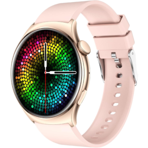 Relogio Smartwatch Feminino 1.43“ Tela HD AMOLED Touch, IP68 à Prova d‘Água, Bateria de 10-15 Dias, Monitoramento Esportivo, Chamadas Bluetooth, Notificações, Smartwatch