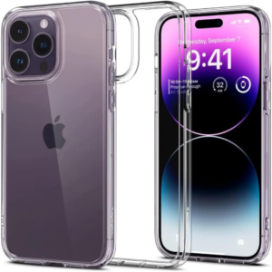 Capa Capinha Clear Case Space X Rígida Anti Amarelamento Resistente Para iPhone (iPhone 14 Pro)