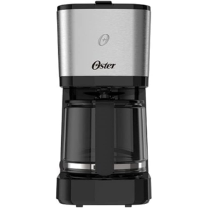 Cafeteira Oster Inox, 1,2L, 110V, Preto/Inox, 750W, OCAF600