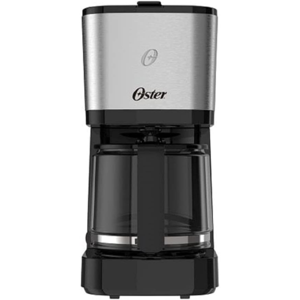 Cafeteira Oster Inox, 1,2L, 110V, Preto/Inox, 750W, OCAF600