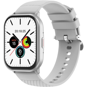 Relógio Digital Feminino Masculino Smartwatch Inteligente Bluetooth, Full Touch a Prova d 'água IP68 com 120+ Modos de Exercício e Esporte, Cinza