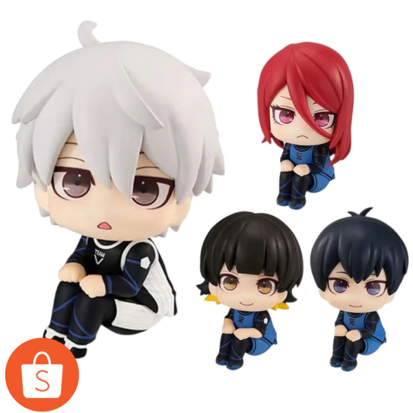 10cm Chigiri Hyoma Figura Azul Bloqueio Figuras Isagi Yoichi Bonecas Nagi Seishiro Rin Itoshi Estatueta PVC Coleção Brin