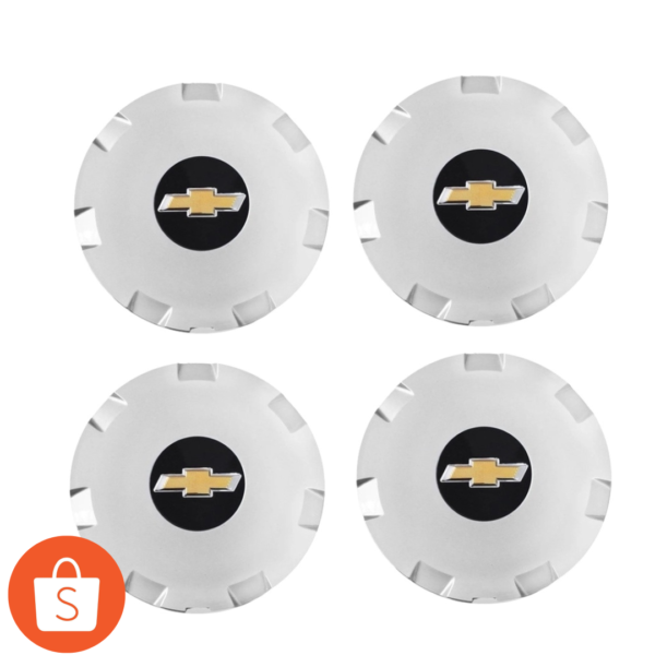 calota gm astra cd prata aro 13 14 15 liga leve emblema preto 4 peças