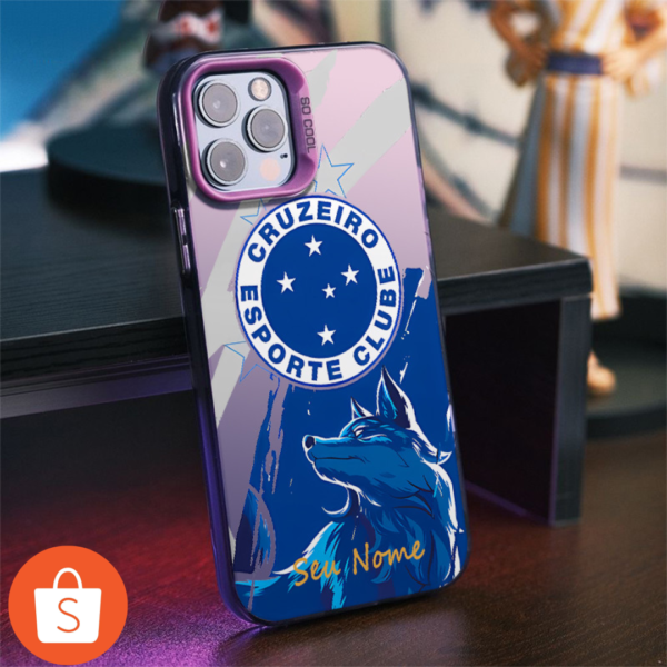 Capinha para Com nome personalizado De Cruzeiro team logo para iPhone 11 12 13 16 15 14 Pro Max Xr Xs Max 15 16 PlusCase
