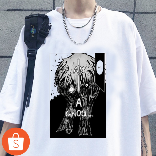 Camiseta Masculina Feminina Dry Fit Anime Tokyo Ghoul Kaneki Unravel Harajuku Unissex Poliéster