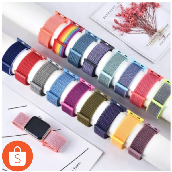 Pulseira De Relógio Smart De nylon 38mm 40mm 42mm 44mm Para T900 / T500 / W46 / W26 / Hw16 / X7
