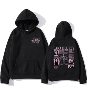 Moletom Canguru Simples Estampa Cantora Lana Del Rey Hoodie Unissex Algodão Confortável