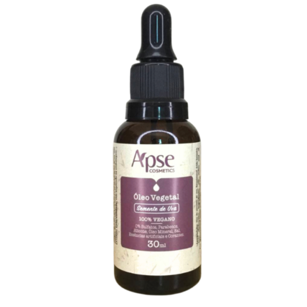 Oleo Vegetal De Semente De Uva Apse 100% Puro - 30ml ( Umectante P/ Cabelo e Cuidados Com a Pele )