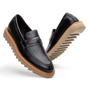 Sapato Masculino Social Sem Cadarço Nobre Premium Solado Tratorado Oxford Loafer