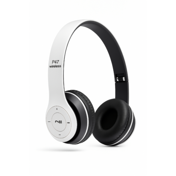 Fone Bluetooth P47 5.0 – Headphone Sem Fio Estéreo, Redução de Ruído