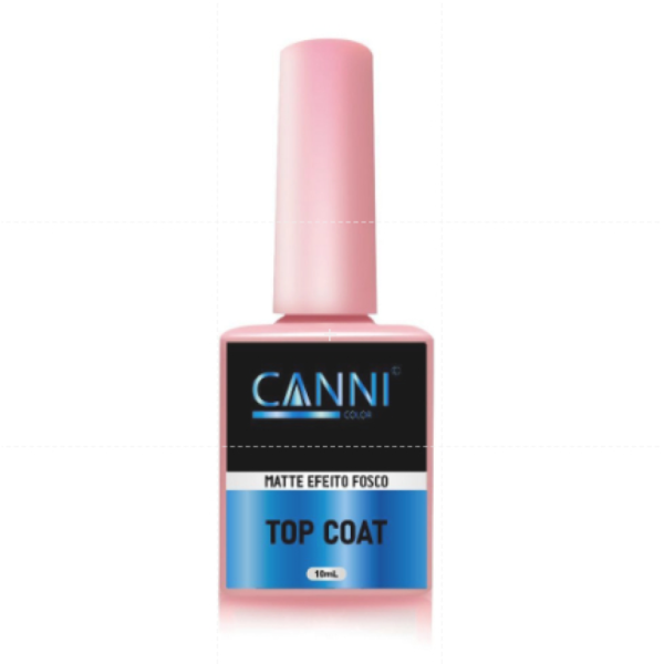 top coat efeito fosco matte unhas canni color 10ml