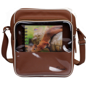 Bolsa transversal feminina elegante pratica para trabalho de campo, TJ,JW, Terracota,