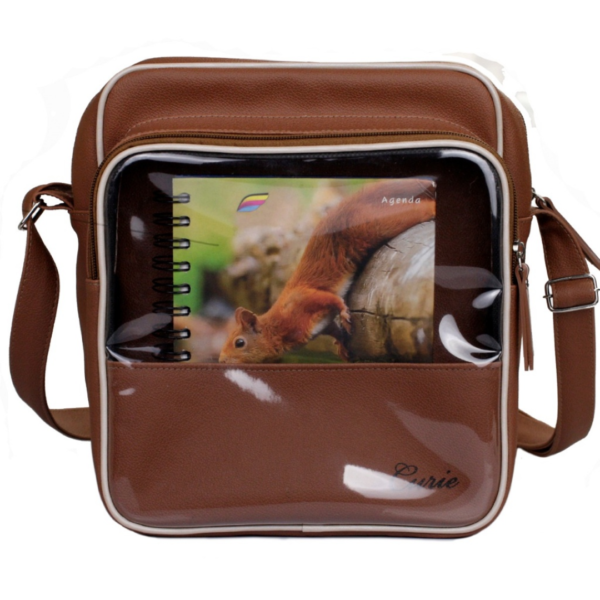 Bolsa transversal feminina elegante pratica para trabalho de campo, TJ,JW, Terracota,