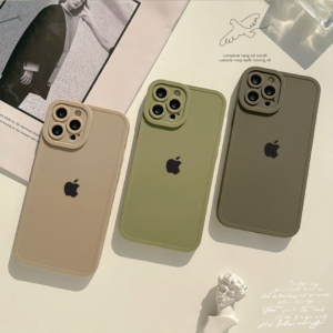 Capinha iphone 11/12/13/14/15 Pro max / Capa de telefone anti-queda em TPU de silicone fosco de cor sólida / Capinha iphone 11pro à prova de choque