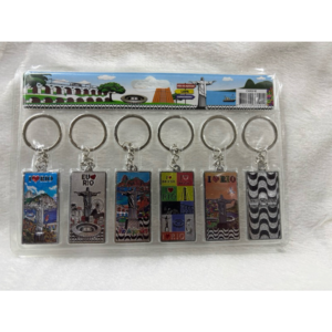 Kit com 6 Chaveiro Chaves Lembrança do Rio de Janeiro Colecionável