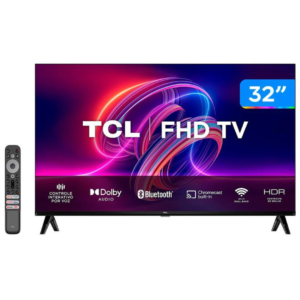 Smart TV 32” Full HD LED TCL 32S5400A Android - Wi-Fi Bluetooth Google Assistente 2 HDMI 1 USB