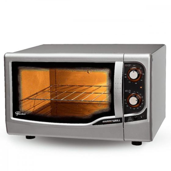 Forno Elétrico Fischer Gourmet Grill Bancada 44L Prata 127V