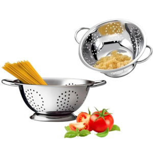 Escorredor De Massas Macarrão Alimentos Em Aço Inox 24cm - Fratelli