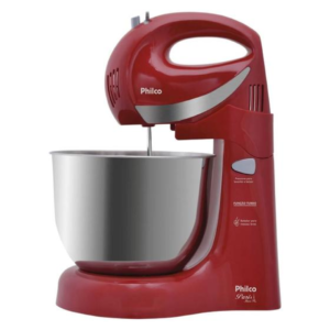Batedeira Paris Inox Vermelha 400w Philco 12 V