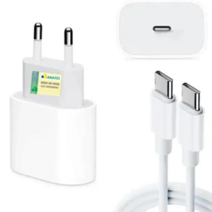 Carregador Turbo Fonte 20w Usb-c+ Cabo Tipo-c Compatível iphone 15 15 pro 15 max - a gold
