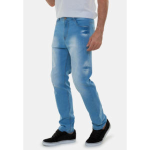 Calça Jeans Masculina Slim Azul Clara Premium Unak Chelsea