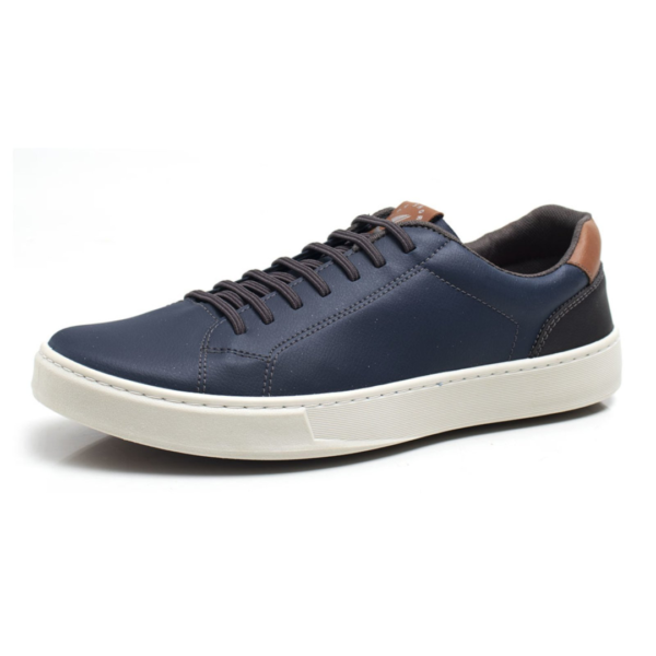 Sapatênis Masculino Atacador Elastico Sapato Casual Marinho
