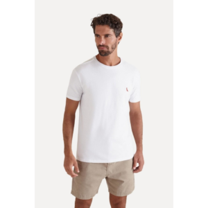 Camiseta Algodão Brasa Pica-Pau Bordado Reserva Branco