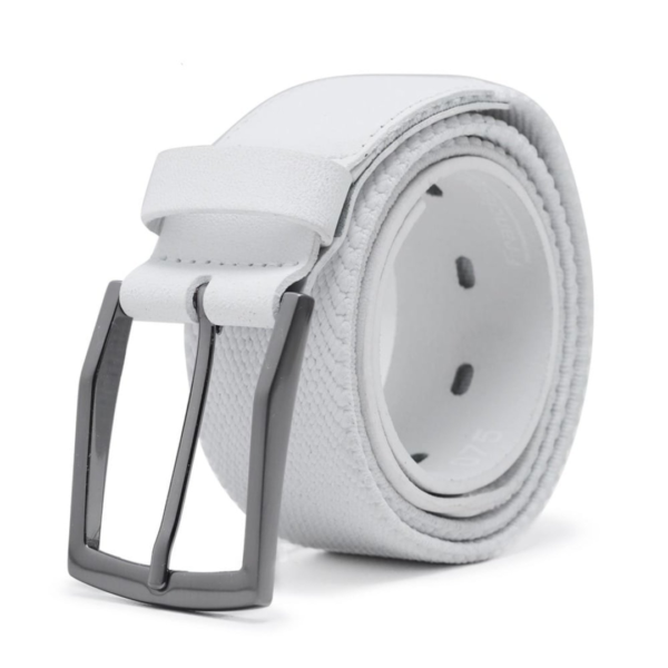 Cinto Masculino Branco Com Elastico Carmelo Shoes
