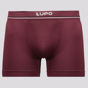 Cueca Boxer Lupo Microfibra Sem Costura Vinho