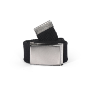 Cinto Masculino Tecido Fivela Ajustável Casual Dia a Dia Preto