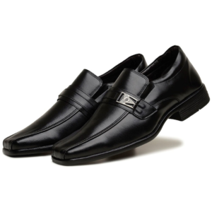 Sapato Social Casual Masculino Premium Tamanho Especial Grande Confortável Preto