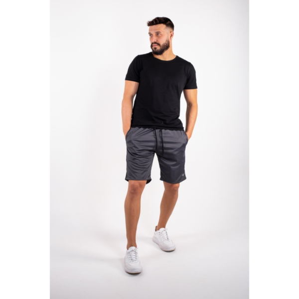 Bermuda Masculina KS Short Esporte para Treino Academia Tecido Helanca Cinza