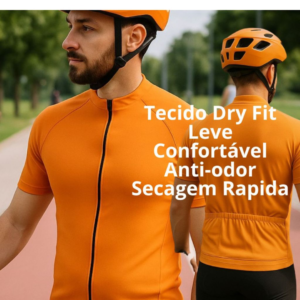 Camiseta Ciclismo Masculina Dry Fit MTB Speed Manga Curta P ao XGG - Leve e Respirável
