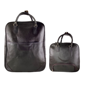 Bolsa Mala De Mão Executiva Viagem Couro Sintético De Bordo Quadrada Grande ou Pequena