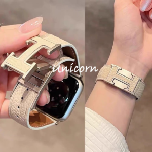 Pulseira De Couro Para Apple Watch Band 40mm 41mm 45mm 44mm 42 Ultra 49mm 46mm Fashion Correa IWatch Série 10 9 8 7 6 5 SE