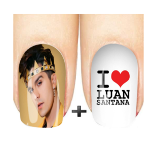 Películas de unhas cartela com 12 unidades luan santana city | adesivo de unha | decoração para unha.