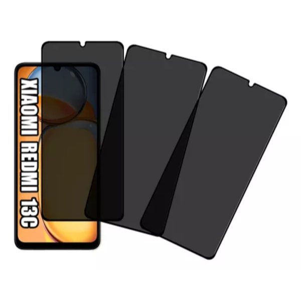 Kit 3 Películas De Privacidade 3d Para Xiaomi Redmi 13c