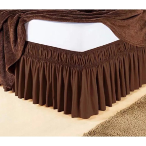 Saia Box Para Cama Casal Super King Tabaco