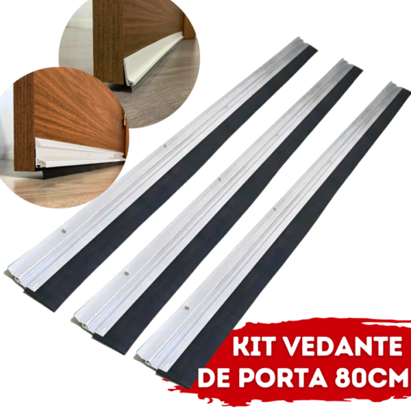 Protetor Para Porta Veda Porta Rodo Vedante De Porta Kit Borracha De Porta 80cm