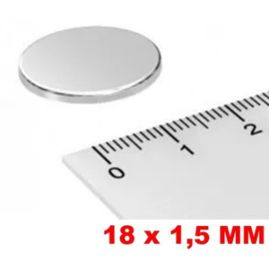 Ima De Neodimio Disco 18mm X 1,5mm 10 Pç 18x1,5 Mm 18 X 1,5 - GP