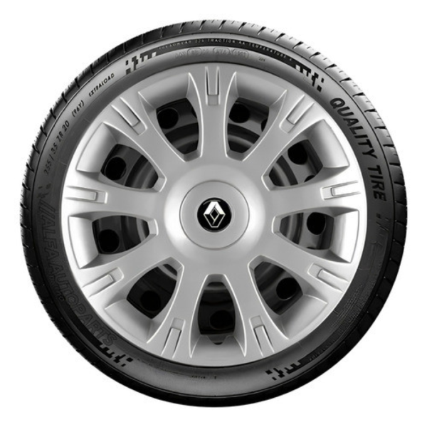 Kit 4 Calota Renault Clio Sandero Logan Kangoo Aro 14