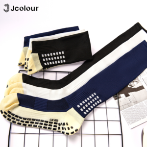 Jcolour Kit 3 Meias Longas de Futebol Adulto Cano Alto Antiderrapante Conforto e Suporte Esportes Intensos